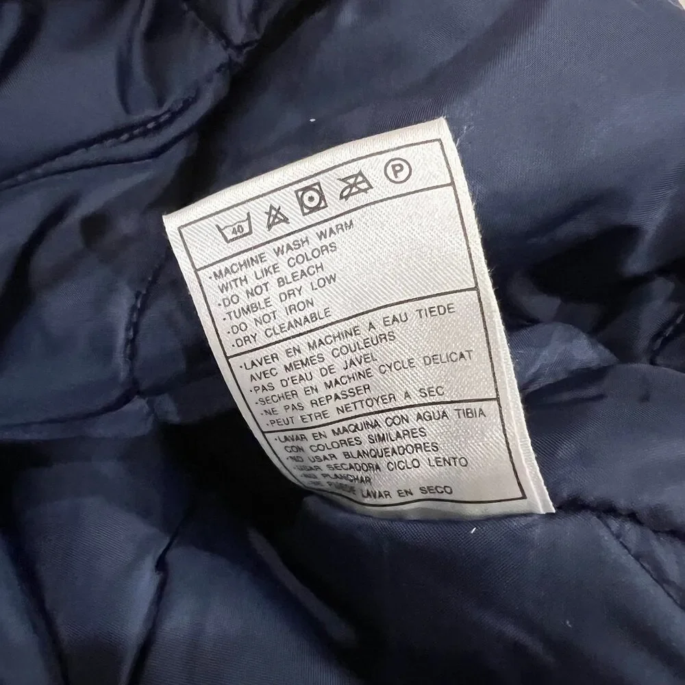 NIKE Vintage 90s Swoosh Check Blue Insulated Puffer Pullover Anorak Jacket Sz XL